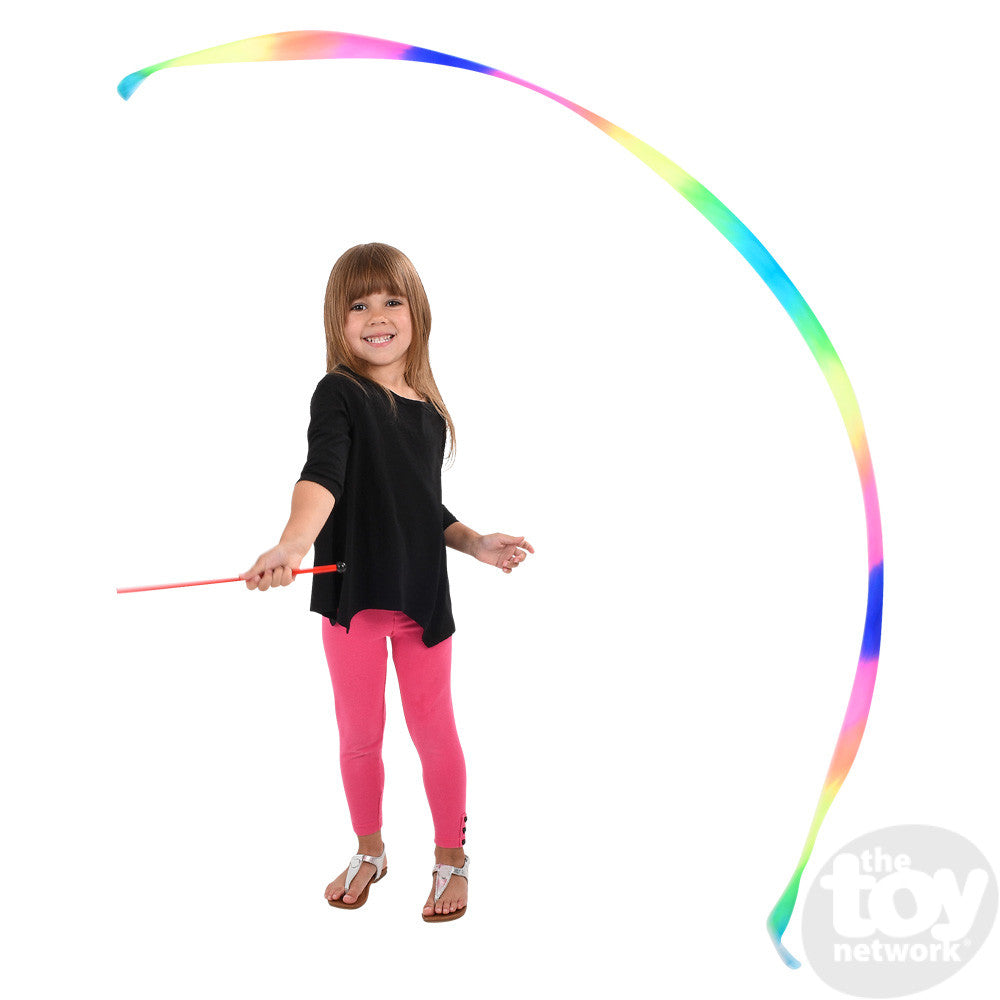 Sportime Rainbow Ribbon Wands, 36 Inches, Set of 6