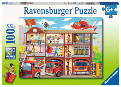 Firehouse Frenzy - 100 XXL Piece Jigsaw Puzzle By Ravensburger