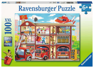 Firehouse Frenzy - 100 XXL Piece Jigsaw Puzzle By Ravensburger