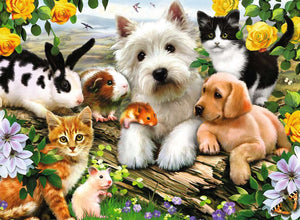 Happy Animal Buddies - 300 XXL pc Jigsaw Puzzle By Ravensburger