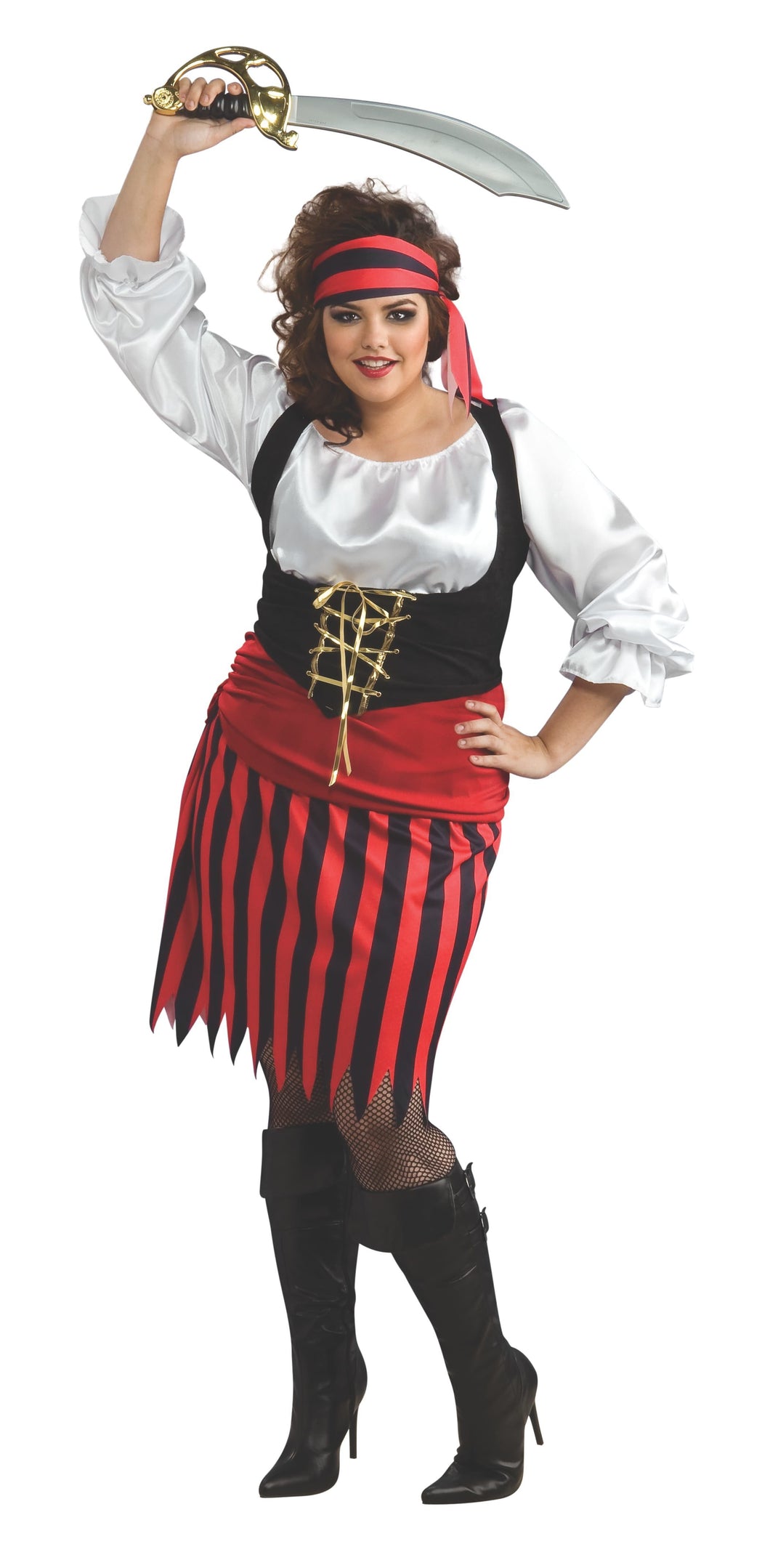 Women's Pirate Girl Costume Full Figured