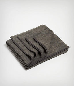 Manduka Recycled Twill Wool Blanket-Sediment