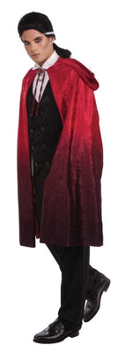 Red Black Ombre Cape 45 Inches