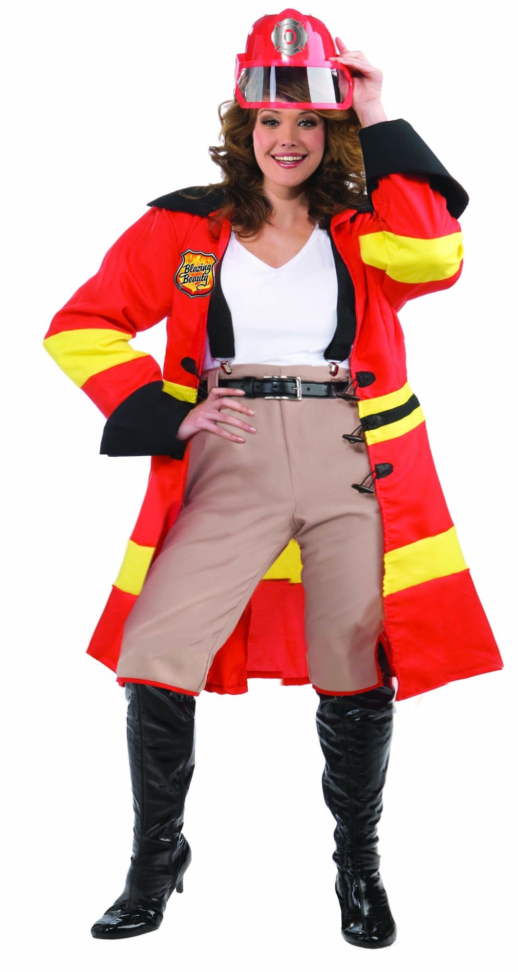 Blazing Beauty Firefighter Costume - Plus Size Costume