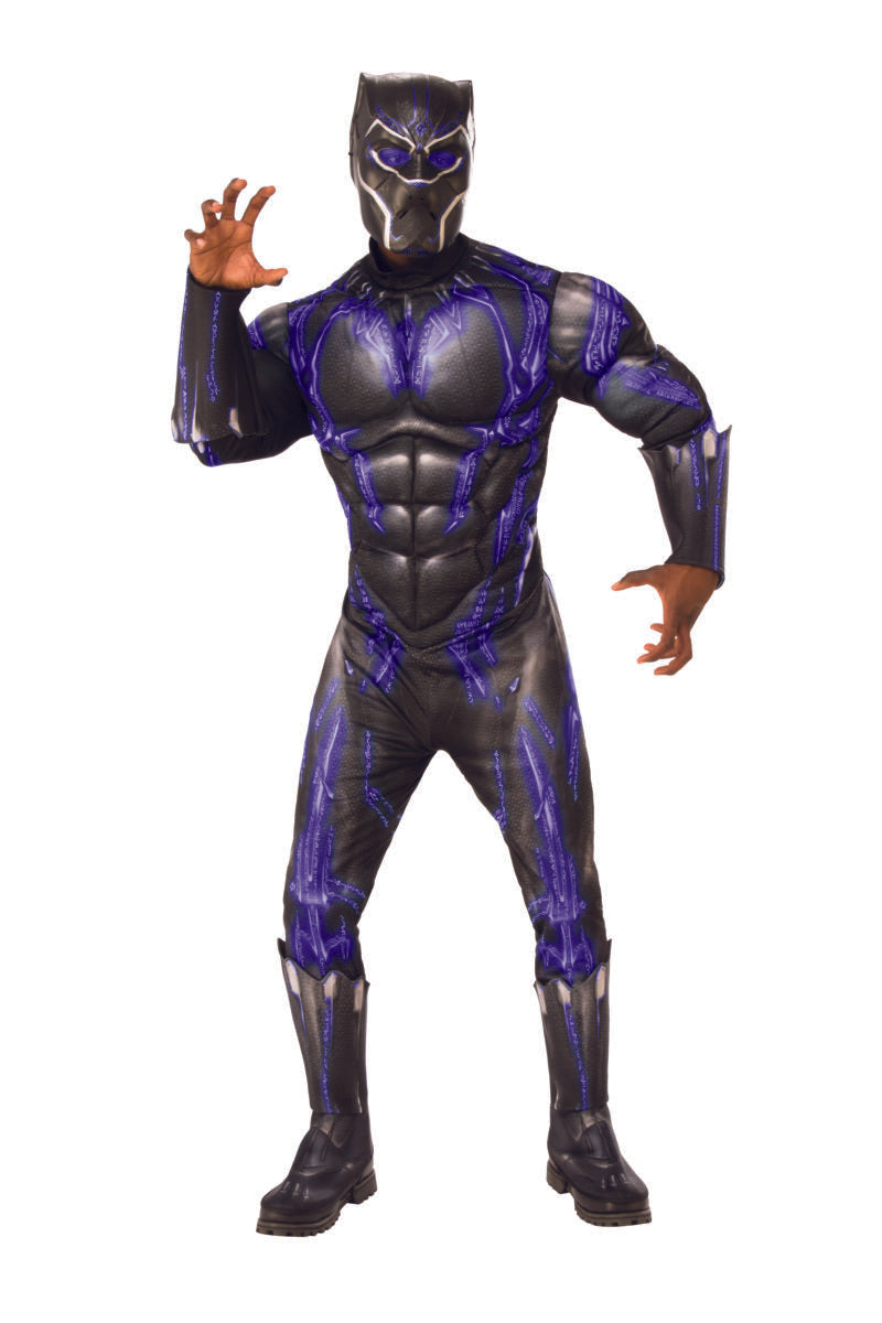 Rubie's Men's Marvel: Avengers 4 Deluxe Purple Battle Black Panther Adult Costume