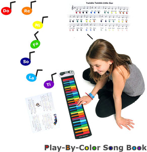 Rock And Roll It - Flexible Roll-up Rainbow Piano