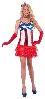 Miss Independent Sparkle Patriotic Dress