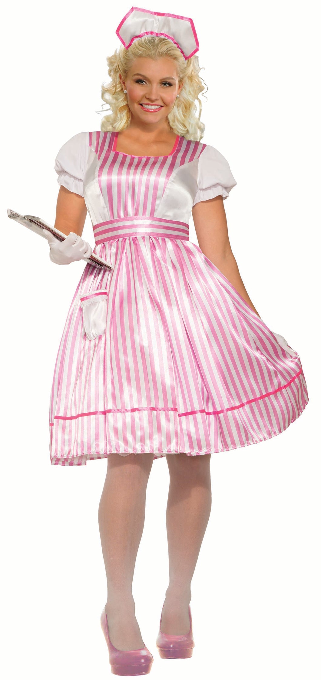 Women's Candy Striper Costume  Plus Size