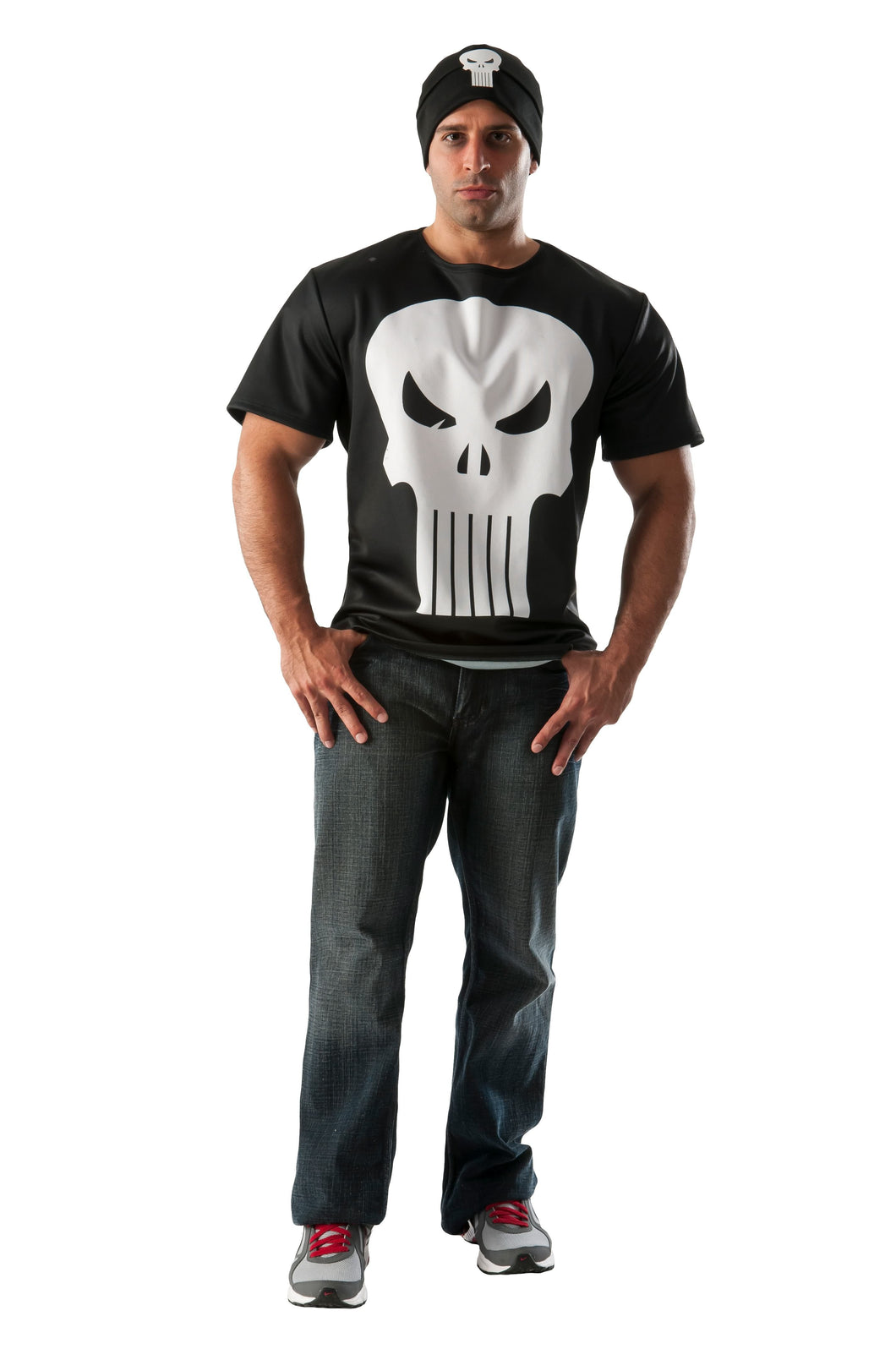 Punisher Adult T-Shirt and Hat Set