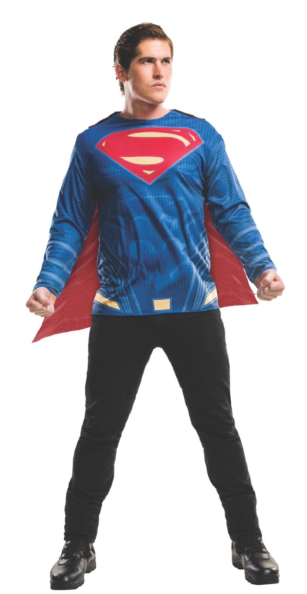 Superman Justice League T-Shirt with Cape