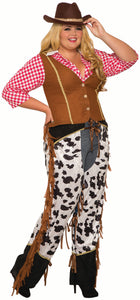 Cowgirl Rancher Costume - Plus Size