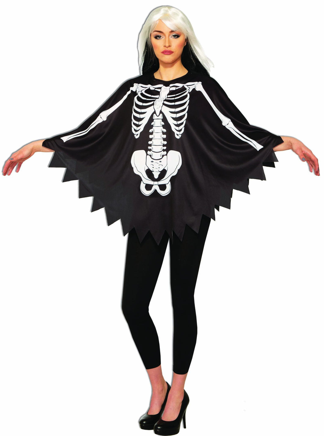 Skeleton Bones Poncho