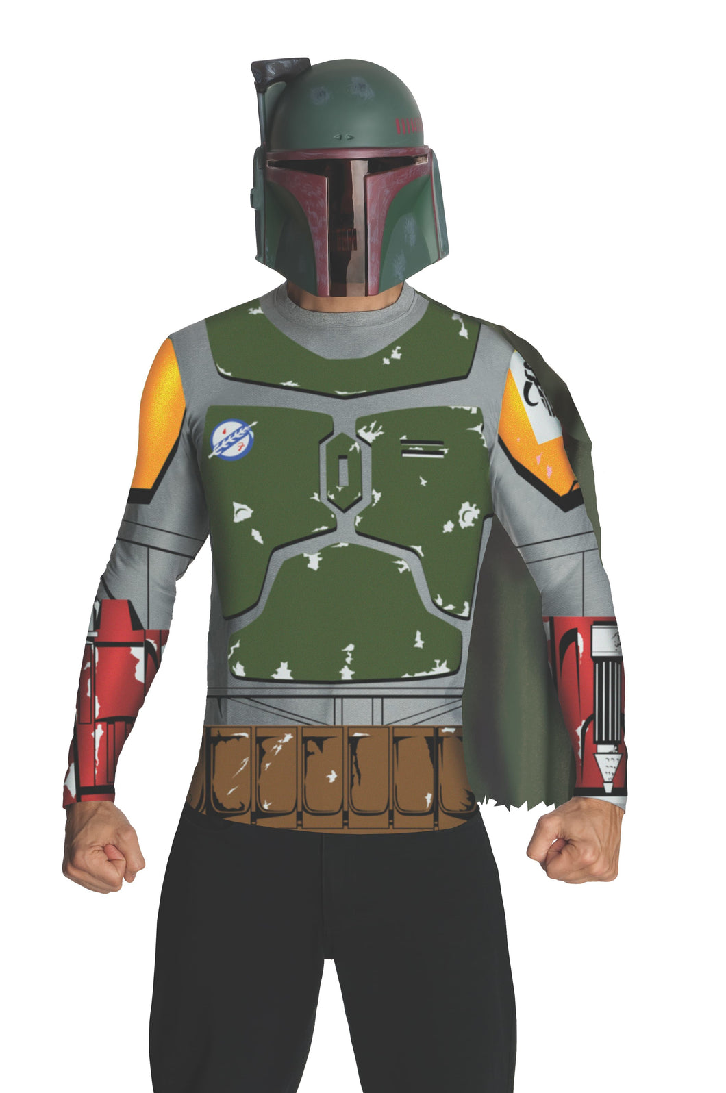 Boba Fett Star Wars T Shirt and Mask Costume Set