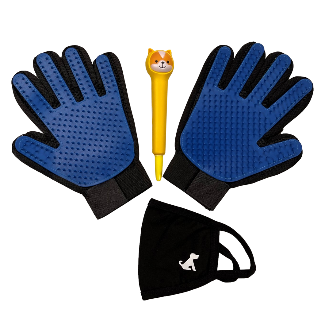 Sensory Pet Grooming Bundles (Mask, Gloves & Pen)