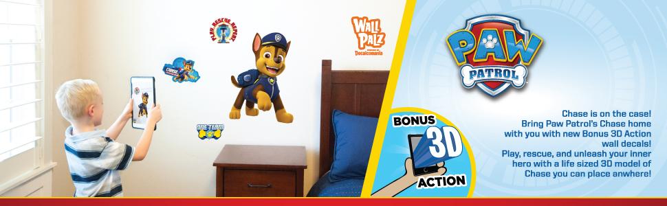 Paw Patrol's Chase Augmented Reality Wall Decal