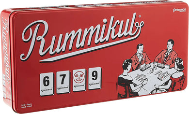 Rummikub in Retro Tin Edition (includes Denim Tile Bag)