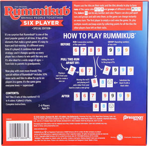Rummikub Six Player Edition (includes Denim Tile Bag)