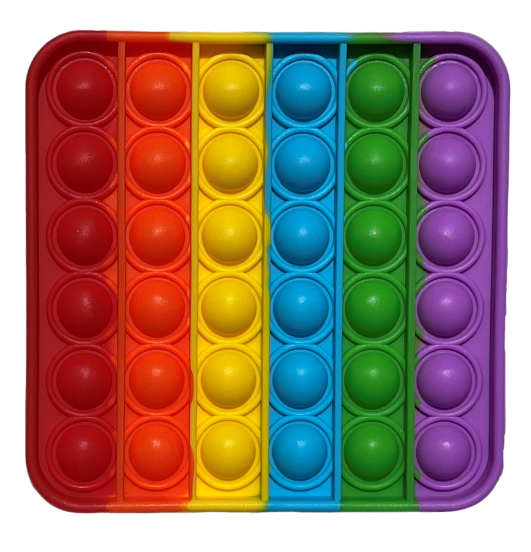Push Pop Fidget - Rainbow Square