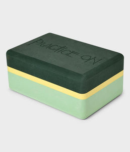 Manduka Recycled Foam Block-Green Ash