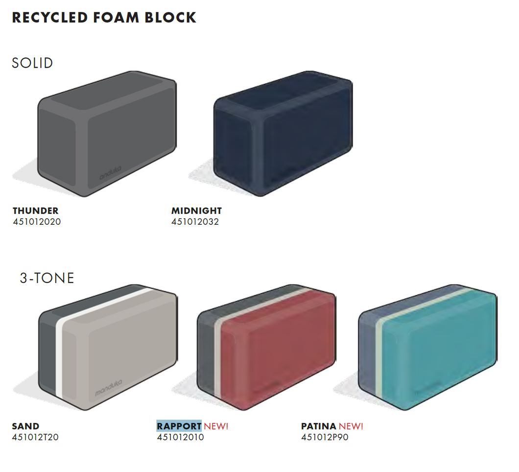 Manduka Recycled Foam Block-Rapport