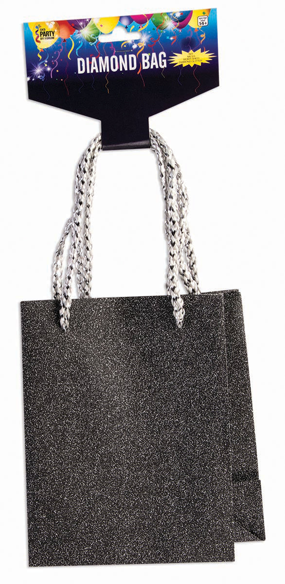 Small Size  Diamond Gift Bag - Black