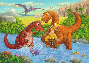 Dinosaurs at Play - 24 Piece Jigsaw Puzzles (2 Pack) By Ravensburger