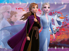 Frozen Glitter Puzzle Strong Sisters Elsa and Anna   - 100   Pc Jigsaw Puzzle By Ravensburger