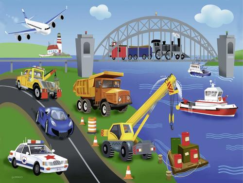 A Day on the Job   - 24 Pc Jigsaw Floor Puzzle By Ravensburger