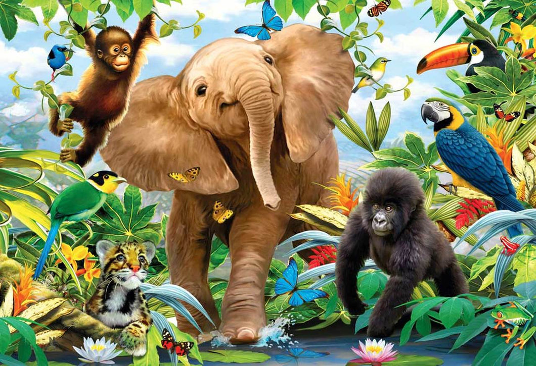 Jungle Juniors   - 24 Pc Jigsaw Floor Puzzle By Ravensburger