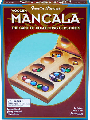 Mancala - with Folding Wooden Game Board