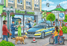 Police at Work  - 24 Piece Jigsaw Puzzles (2 Pack) By Ravensburger