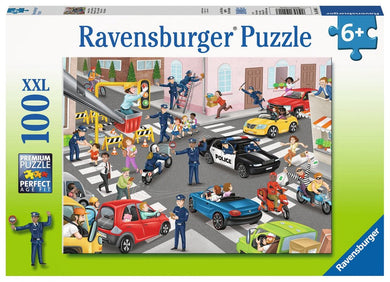 Police on Patrol   - 100   Pc Jigsaw Puzzle By Ravensburger